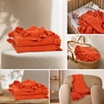thumbnail image 6 of Dvumao Muslin Blanket With Ruffle Soft Breathable Cotton, 6 of 7
