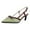 Green, variant on Bow Kitten Heels Dress Shoes for Women Ladies Bridal Wedding Pointed Toe Bowknot Banquet Dressy Pumps Slingback Sandals