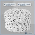 thumbnail image 3 of Five Oceans Boat Anchor Rope 1/2 inch x 200 ft - Marine Premium 3-Strand White Nylon - Ideal for Mooring Anchoring Windlasses Towing - FO4486-M200, 3 of 8