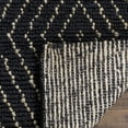 thumbnail image 2 of SAFAVIEH Bohemian Caymen Geometric Diamonds Jute Area Rug, Black/Ivory, 6' x 6' Round, 2 of 4