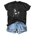 thumbnail image 4 of Blusas de Manga Corta para las Mujeres Divertida Impresión Cuello Redondo Camiseta Vintage, Blusas de Primavera para las Mujeres, 4 of 5