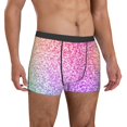 thumbnail image 5 of Men's Boxer Briefs, Colorful Glitters Soft Comfy Mens Underwear Boxer Briefs Breathable With Widen Waist, 5 of 7