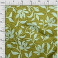 thumbnail image 3 of oneOone Cotton Poplin Twill Lime Green Fabric Floral Magnolia With Texture Sewing Material Print Fabric By The Yard 56 Inch Wide, 3 of 4