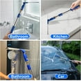 thumbnail image 5 of ITTAHO 14" Shower Squeegee with 2 Blades & Extendable Stainless Steel Pole Glass Wiper for Bathroom, Mirrors, Windows, 5 of 9