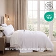 thumbnail image 3 of THD Loren - 3 Piece Full Queen Size Quilt Set, Lightweight Queen Bedspread Coverlet Set (Full/Queen, White), 3 of 8