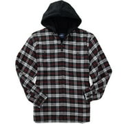 Big Men's Hooded Flannel Jacket