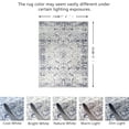 thumbnail image 2 of JV Home Area Rug Oushak Blue 7'6"x10' Washable Carpet Anti Slip, 2 of 6