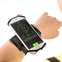 FUEENIRVA Cycling Phone Armband Phone Wristband Black 1Set