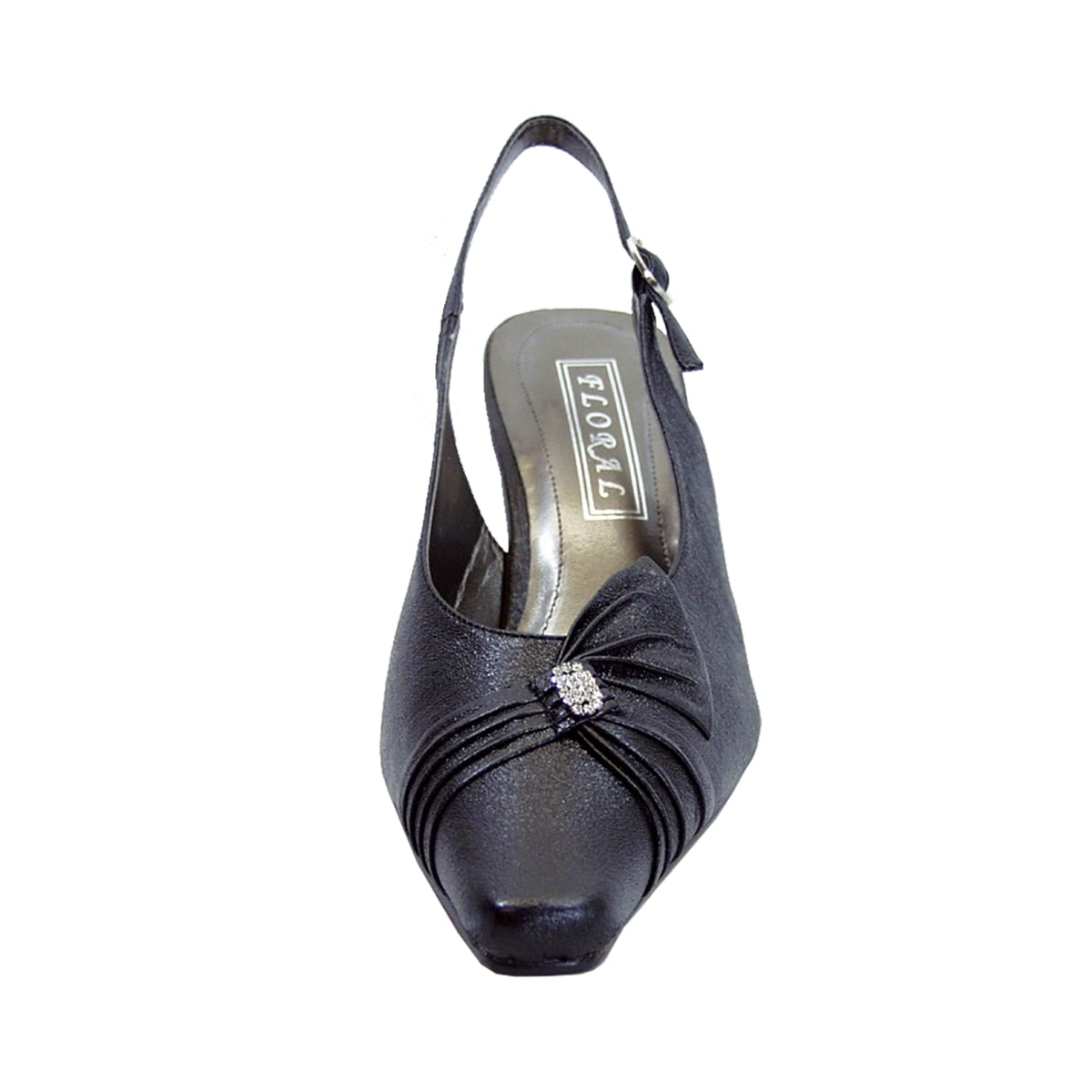 FLORAL Jaya Women's Wide Width Slingback Dress Pumps BLACK 8