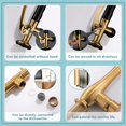 thumbnail image 4 of Grifo de cocina GIMILI en oro cepillado con pulverizador desplegable, 4 of 5