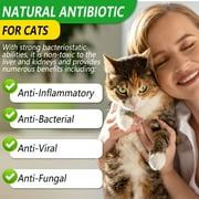 Oimmal Natural Antibiotics for Cats Liquid, Help with Anti Inflammatory & Bacterial &Viral & Fungal, Dietary Supplement for Cat - 2 fl oz(60 ml) - Chicken Flavor
