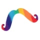 thumbnail image 1 of Barba Falsa,Bigotes Falsos Novedad Bigote De Fiesta Colorido Novedad Bigote Tecnología Avanzada, 1 of 8
