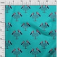 thumbnail image 2 of oneOone Cotton Flex Fabric Bird & Tree Block Printed Fabric 1 Yard 40 Inch Wide, 2 of 4
