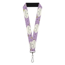 Warner Bros. Entertainment Inc. Lanyard, Gilmore Girls Title Logo and Flower Petals Lavender, Elastic