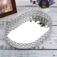 thumbnail image 4 of Mirrored Crystal Vanity Makeup Tray, Jewelry Trinket Storage Tray Cosmetic Perfume Display Tray (Si, 4 of 5