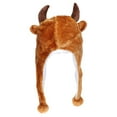 thumbnail image 6 of Hedging Cap Hat With Pom Cartoon Hat Earflap Cap Plush Animal Hats Plush Animal Winter Hat Plush Hat Hat 2, 6 of 8