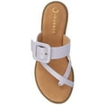 thumbnail image 4 of Journee Womens Layra Slip On Toe Post Flat Sandals, 4 of 9