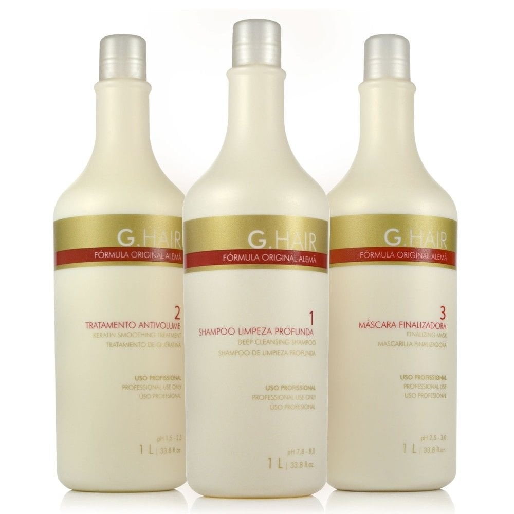 G.HAIR Original Formula Smoothing Keratin Treatment Kit (3 Steps) 33 ...