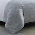 thumbnail image 4 of Poppy & Fritz Connery Stripe Grey Twin Duvet Cover Set, 4 of 4