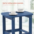 thumbnail image 6 of CHYVARY Outdoor Side Table, Adirondack Coffee Table Made of All-Weather Poly Lumber for Patio, Beach, Garden and Deck,Navy Blue, 6 of 6