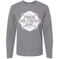 thumbnail image 3 of Inktastic Proud Firefighter Aunt WHT Long Sleeve T-Shirt, 3 of 5