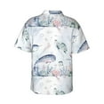 thumbnail image 3 of Haiem Sea Animals Printed Hawaiian Shirt for Men - Men’s Casual Beach Summer Shirts - Stretch Fabric with Modern Fit-X-Large, 3 of 9