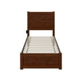 thumbnail image 2 of AFI NoHo Contemporary Wood Twin Bed with Footboard in Walnut, 2 of 3