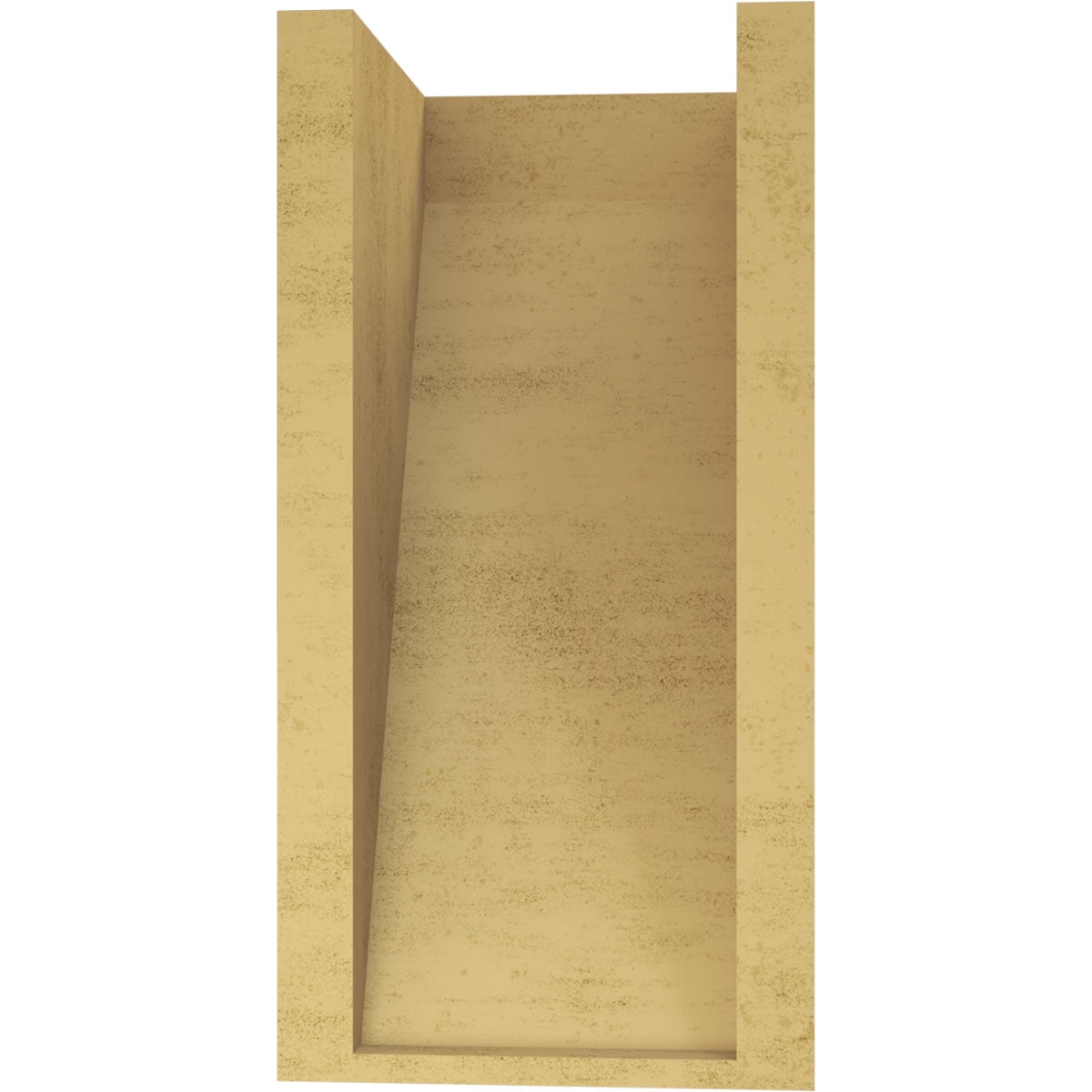 7"W x 7"D x 14"H Wide Concord Rough Cedar Woodgrain TimberThane Corbel, Primed Tan
