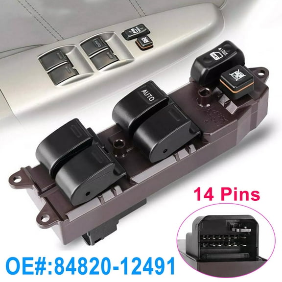 Master Power Window Door Switch for 2002-04 Toyota Camry SE Driver Side