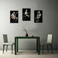 thumbnail image 5 of ZHONGYUTONG Funny Canvas Wall Art 3 Pieces Skeleton with Musical Instrument Poster Prints Abstract Skull Paintings Gothic Halloween Wall Decor (11.00" x 14.00" x 3PCS), 5 of 7