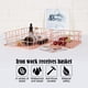 thumbnail image 4 of Inteprter Cesta de almacenamiento de hierro, soporte de escritorio, contenedor de oficina en casa, organizador de almacenamiento de Metal, cesta para baño Almacenamiento y organización del hogar Inteprter HA022585-00, 4 of 6