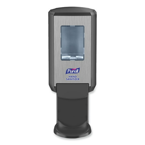 PURELL 5124-01 CS4 4.88 in. x 8.19 in. x 11.38 in. 1,200 mL Hand Sanitizer Dispenser - Graphite (1/Carton)