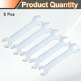 thumbnail image 3 of Uxcell 5pcs Double Open End Thin Wrench 11mm x 13mm Metric U-Shaped Spanner, 3 of 8
