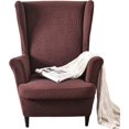 thumbnail image 1 of Wing Back Chair Covers with Arms Piece Slipcovers for Armchair Washable Stretch Print Pattern Wingback Chair Cover Furniture Protector Geometry, 1 of 8