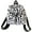 Black and White, variant on Women'S Fashion Backpack Leopard Print Casual Schoolbag Cute & Small Daypack Plush Shoulder Bag Soft Fleece Knapsack For Laydies & Teenagers