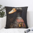 thumbnail image 4 of Honeii Graffiti Cool Duck Print Throw Pillow, Square Decorative Pillow Forms Soft Fluffy Plump Pillow Decorative Pillow Inserts,Couch Pillows-16"x16", 4 of 7