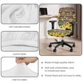 thumbnail image 7 of SCRAWLGOD Sunflowers Moth Wood Grain Soft Chair Covers for Office Desk Chairs Stretch Easy to Remove Boss Chair Covers Washable Scratch Resistant Chair Protector, 2 Pieces, 7 of 7