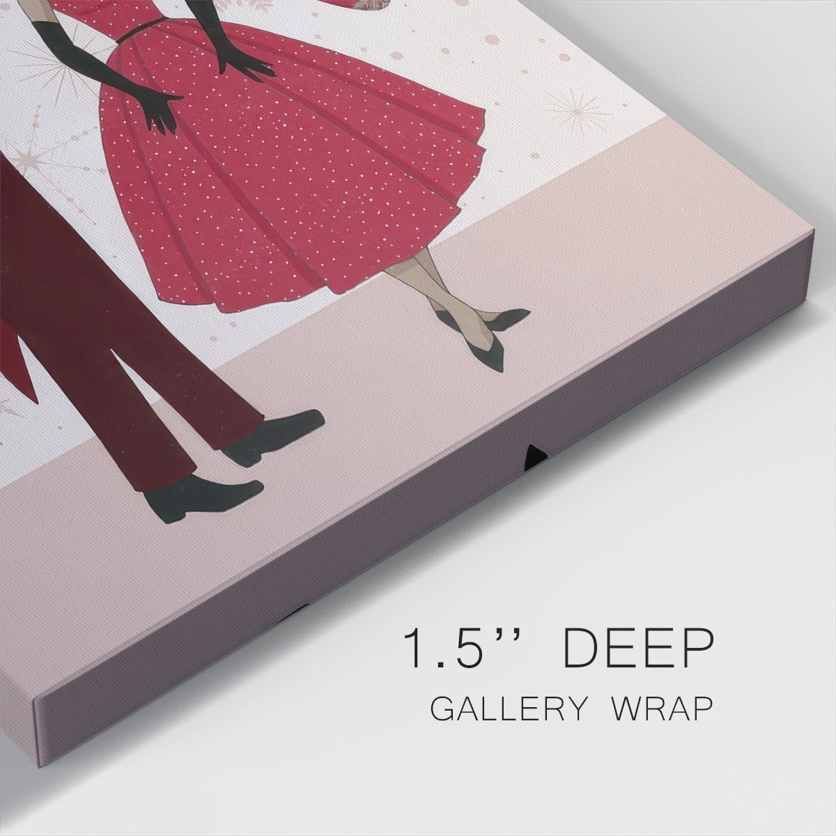 Holly Jolly Holiday III- Gallery Wrapped Canvas