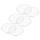 thumbnail image 1 of YSNOOWE 6Ud Organizadora Para Mason Jar Con Rejilla Floral Plata Para Arreglos Y, 1 of 8