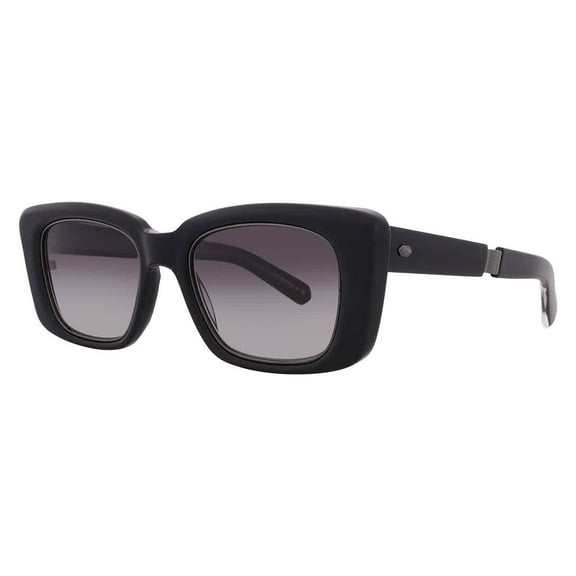 Mr. Leight CARMAN S Licorice Gradient Rectangular Unisex Sunglasses ML2024 BK-GM/LICG 51