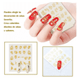 thumbnail image 3 of Sticker Pegatinas Decorativas para Uñas Dorado y  Plata 30hojas, 3 of 5
