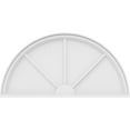 thumbnail image 3 of Ekena Millwork 42"W x 21"H x 2"P Half Round 3 Spoke Architectural Grade PVC Pediment, 3 of 7