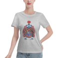 thumbnail image 1 of T-Shirt Basique à Manches Courtes pour Femmes une Pièce Jinping, 1 of 6