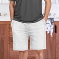 thumbnail image 6 of Men's Pajama Shorts Bottoms with Pockets Soft Lightweight Lounge Sleep Wear White Paper Texture, 6 of 6