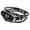 Silver, variant on Cameland For Mi 6 Replacement Leather-Beading Bracelet Strap Weave-