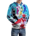 thumbnail image 6 of Power Rangers Unisex Adult Hoodie Casual Hooded Sweatshirt Pullover Novelty 3D Printed Sweater Jacket 2XL, 6 of 8