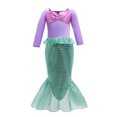 thumbnail image 1 of Vestido de sirena para niñas de Navidad, vestido de noche de manga larga, vestido de niñas con cuentas, vestido de princesa, 1 of 4