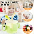 thumbnail image 4 of Vensio -300ml Baby Sippy Cup with Soft Silicone Straw and Double Handle, Non-Slip Grooved Training Cup for Toddlers, BPA Free Leak-Proof Water and Juice Bottle Green, 4 of 8