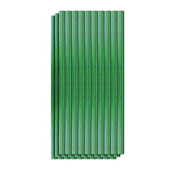 Zmeidao 200pc Striped Colored Paper Straws Disposable Biode-gradable Paper Straws