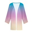 thumbnail image 4 of AherBiu Cardigan Femme Léger Manches 3/4 Lin Ouvert Cardigan Automne Décontracté, 4 of 5
